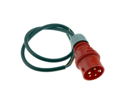 Wtyczka typu PCE 16A 400V 5P 3P+N+E z przewodem 5*1,5mm² L=700mm