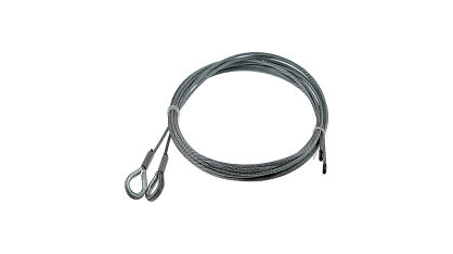 Liny stalowe 3mm L=3000mm okute zakończone kauszą PerfektSklep nr kat. LS-2*3x3000k