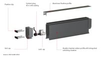 Zaślepka z wtykiem i przewodem 2,5mb do uszczelek SENTIR H=30mm ASO Safety Solutions nr kat. KS4L-2,5M-24.30 - 2