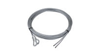 Komplet lin stalowych ocynkowanych 3mm L=11000mm zakończonych kauszą nr kat. K-3-7x19-11