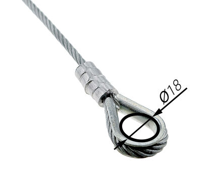 Zakończenie okucie liny stalowej nierdzewnej typu KH - kausza INOX przemysł Hormann PerfektSklep nr kat. PS-U3-KH-INOX