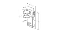 Podpory boczne 3,0mm odległość do osi otworu 127mm na wał 25,4mm Flexi Force nr kat. 3127S