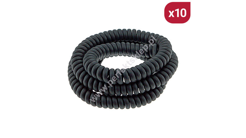 Zestaw 10szt. Przewód spiralny TPU 5*0,25mm² 350mm+900mm+2000mm 4-krotne wydłużenie SC5359 Vitector Fraba nr kat. 10057276