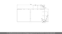 Klapa czołowa prawa 3400mmx575mm Crawford Assa Abloy Promstahl - rysunek techniczny (wymiary)