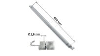 Sprężyna naciągowa 2,8mm*25mm*950mm do bramy garażowej Wiśniowski nr kat. 51098