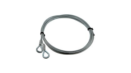 Liny stalowe ocynkowane 3mm L=4000mm typ K zestaw do bramy PerfektSklep nr kat. LS-2*3x4000K