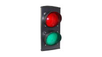 Semafor sygnalizator dwukolorowy 230V AC Ø 124mm z uchwytem montażowym Apollo Stagnoli nr kat. ASF2RV