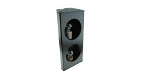 Semafor sygnalizator dwukolorowy 230V AC Ø 124mm z uchwytem montażowym Apollo Stagnoli nr kat. ASF2RV
