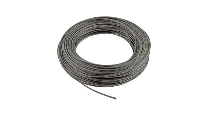 Lina stalowa nierdzewna 4mm splot 7x19 z rdzeniem stalowym cięta na wymiar Flexi Force nr kat. 504RVS-mb