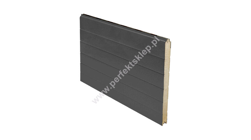 Panel przemysłowy symetryczny 4540*610*40mm RAL 7016/9010 Tecsedo