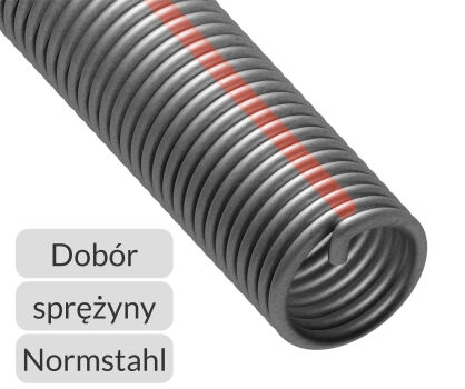 Dobór sprężyny prawoskrętnej do bram garażowych Normstahl
