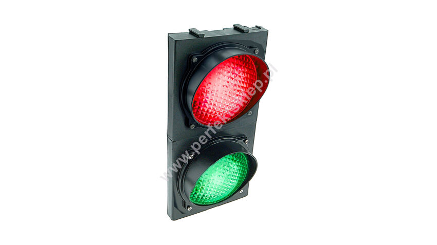 Semafor sygnalizator świetlny LED 24V AC/DC CZERWONY + ZIELONY Apollo Plast Stagnoli