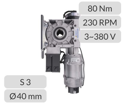 Napęd do bramy szybkobieżnej S3.1-0,9-230-12-40-100Hz 24VDC DES NHKK Gfa Hormann Seuster nr kat. 023140