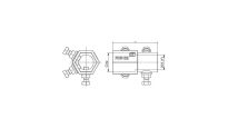 Adapter redukcja wału HEX/25,4mm typ Crawford Flexi Force nr kat. 705H32