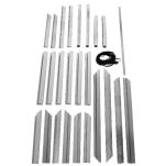 Zestaw okuć do drzwi serwisowych w bramie z paneli przemysłowych gr. 40mm Flexi Force nr kat. 1034KIT - 4