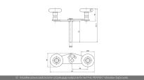 Rolka bieżna tandemowa 46mm oś-trzpień 11mm L=120mm Flexi Force nr kat. 595RSR