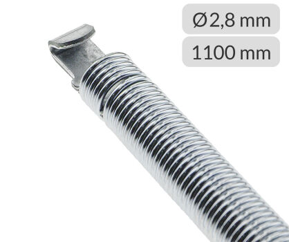 Sprężyna naciągowa 2,8mm*25mm*1100mm do bramy garażowej Wiśniowski nr kat. 52343