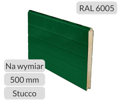 Panel przemysłowy symetryczny H=500 RAL 6005/9010 Tecsedo cena metra bieżącego