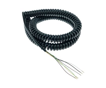 Przewód spiralny 5*0,25mm² 200mm+750mm+200mm 4 krotne wydłużenie FlexiForce nr kat. 1113704
