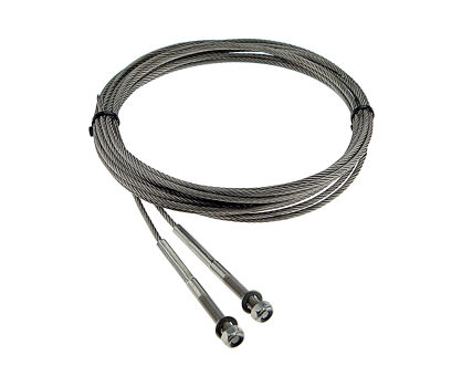 Liny stalowe INOX 4mm L=3900mm typ M8 bramy przemysłowe Nassau nr kat. LSI-2*4x3900M8