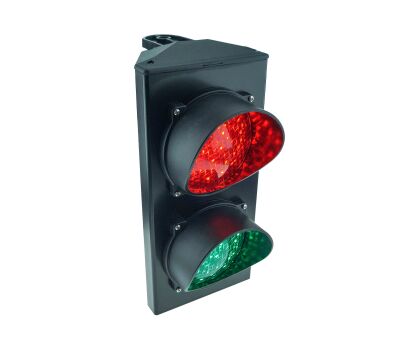 Semafor sygnalizator dwukolorowy LED 24V AC/DC Ø 124mm z uchwytem montażowym Apollo Stagnoli nr kat. ASF25L2RV