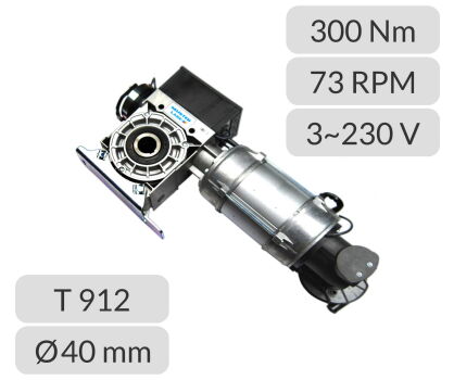 Napęd do bramy szybkobieżnej T912-3,0-73-40-40-50Hz DES KNH Gfa Seuster Hormann nr kat. 011759-11556727