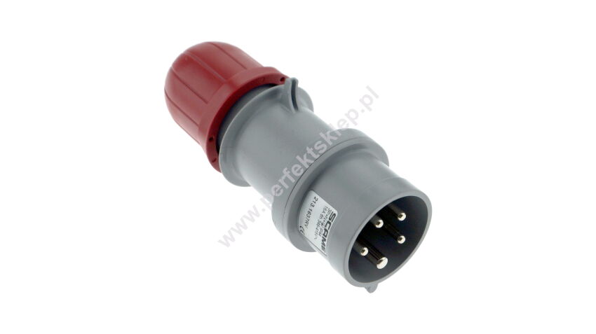 Wtyczka typu PCE 16A 400V 3P+N+E z szybką zmianą faz