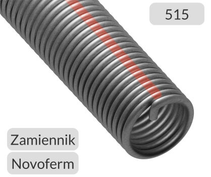 Sprężyna prawoskrętna 515 do bramy garażowej Novoferm zamiennik nr kat. NOV-515-Z