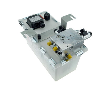 Zasilacz do rampy hydraulicznej z wysuwaną klapą najazdem teleskopowym z 2-elektrozaworami Argo-Hytos nr kat. 31628500