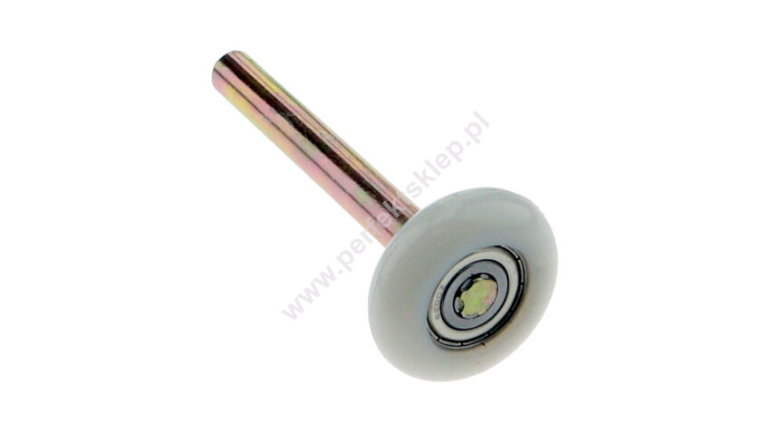 Rolka bieżna 46mm oś-trzpień 12mm L=116mm łożysko precyzyjne 6200ZZ Doco International nr kat. 25065