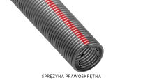 Sprężyna do bramy drut Ø 6,25mm średnica wew. 67mm prawoskrętna kulowana - cena za metr bieżący - 6