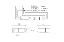 Zestaw 5 szt. Optosensory czujniki optyczne typu OSE Low Power Signal Witt Sensoric nr kat. 316397 - 2