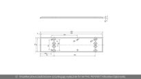 Płytka montażowa do samozamykacza ECO Schulte TS-20/50/31/41 nr kat. 5030013383 - rysunek techniczny (wymiary)
