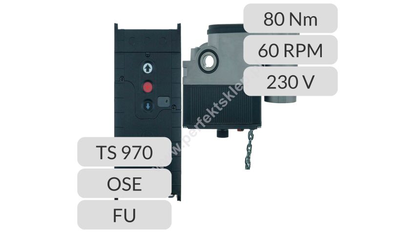 Napęd nasadowy SE 8.60-25,40FU SK TS 970 OSE Gfa Elektromaten nr kat. 14402644 ZESTAW AUTOMAT


