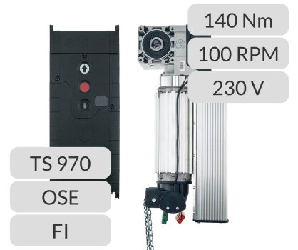 Napęd nasadowy SE 14.100-25,40FI DES SK TS 970 OSE Gfa Elektromaten nr kat. 10004010  ZESTAW AUTOMAT