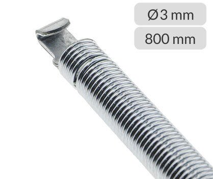 Sprężyna naciągowa 3mm*25mm*800mm do bramy garażowej Wiśniowski nr kat. 51104