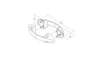 Uchwyt rączka do obsługi bramy 65mm*240mm Flexi Force nr kat. 643BL