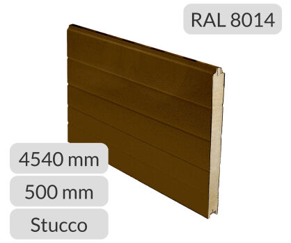 Panel przemysłowy symetryczny 4540*500*40mm RAL 8014/9010 Tecsedo