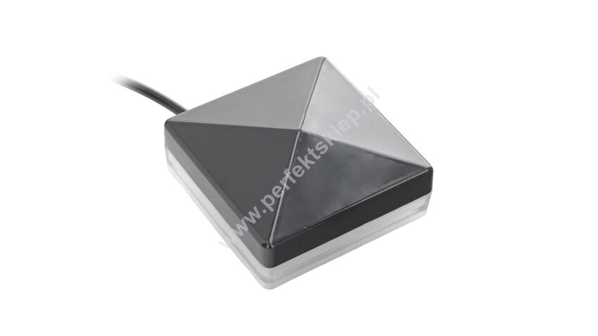 Lampa dekoracyjna słupkowa 80x80 LED 24V DC DTM nr kat. LEDSL8080-RAL7016