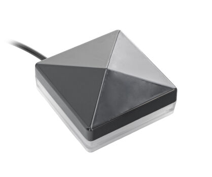 Lampa dekoracyjna słupkowa 80x80 LED 24V DC DTM nr kat. LEDSL8080-RAL7016