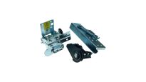 Uchwyt dolny CBD 440CA z zabezpieczeniem na pęknięcie lin typu RH komplet do bram Crawford Assa Abloy nr kat. K067877