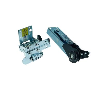 Uchwyty dolne CBD 440CA z zabezpieczeniem na pęknięcie lin typu RH komplet do bram Crawford Assa Abloy nr kat. K067877