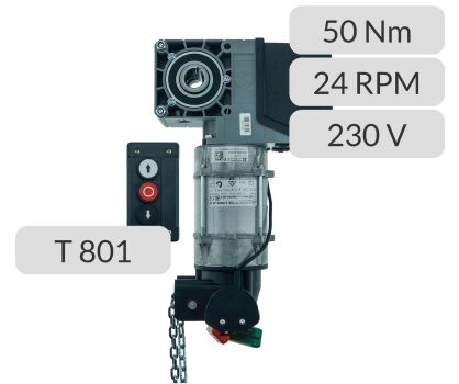 Napęd nasadowy TSE 5.24-25,40WS 230V NES SK T801 Gfa Elektromaten nr kat. 14400789 ZESTAW TOTMAN