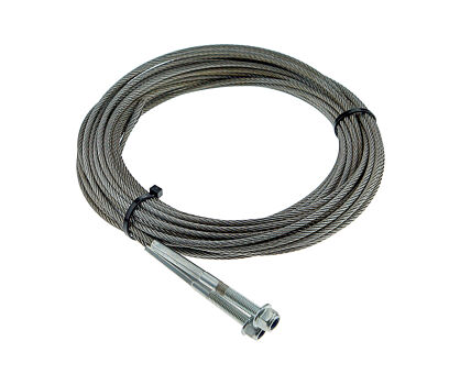 Liny stalowe ocynkowane 5mm L=18500mm typ M8 bramy przemysłowe Nassau nr kat. LS-2*5x18500M8