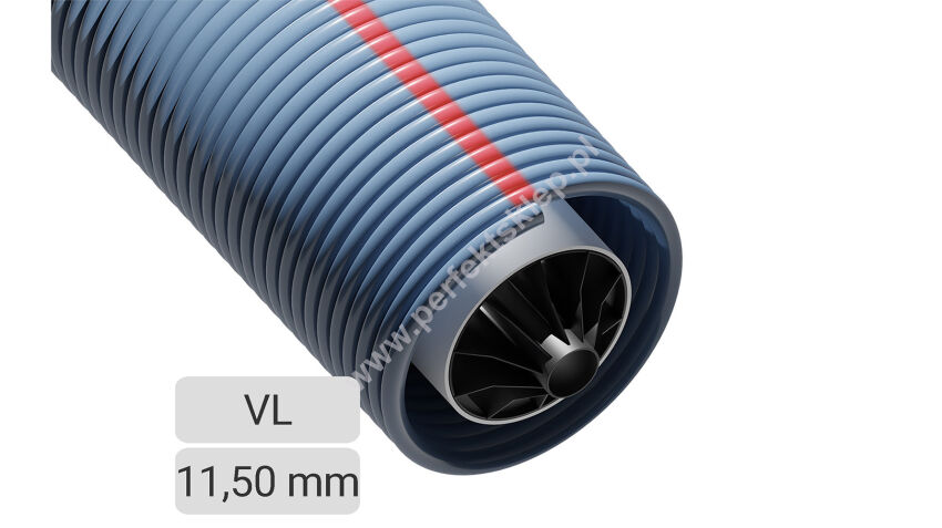 Sprężyna do bramy drut Ø 11,5mm średnica wew. 152mm lewoskrętna kulowana - cena za metr bieżący